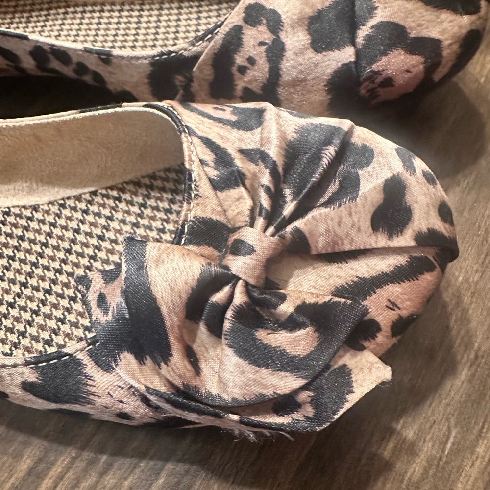 Rocket Dog Leopard Print Ballet Flats With Bow- Size 7.5 - Picture 8 of 11